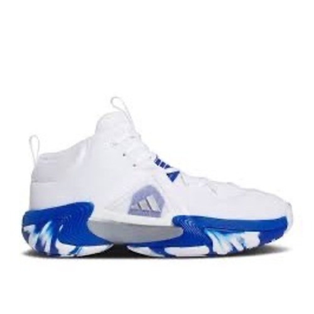 Adidas Exhibit Select Mid White Royal Blue Basketball Shoes Women 9.5 CLEAN - Picture 3 of 15